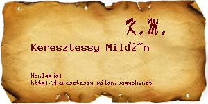 Keresztessy Milán névjegykártya